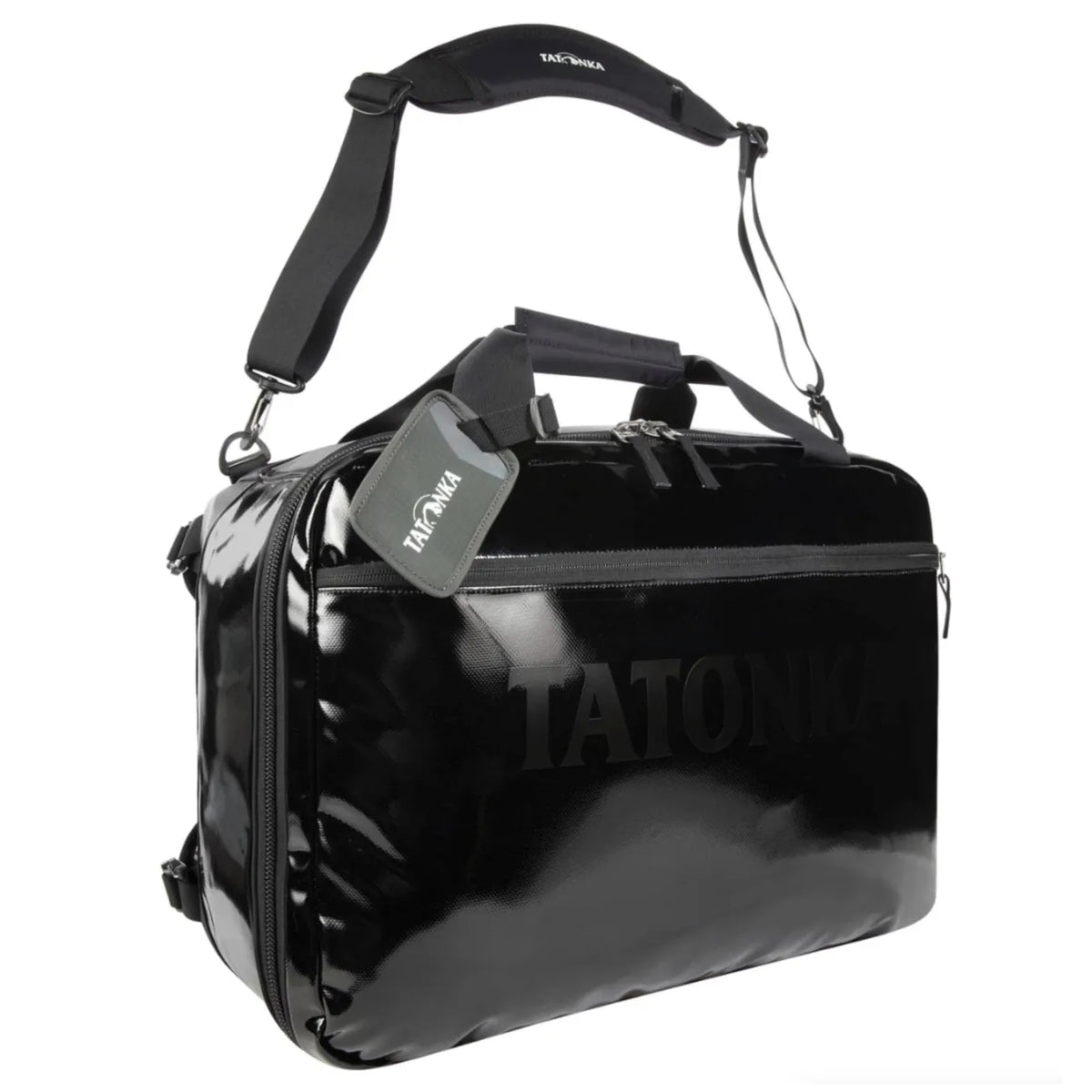 Tatonka 35L Flight Barrel Bag - Carry-On Duffel Backpack - Black