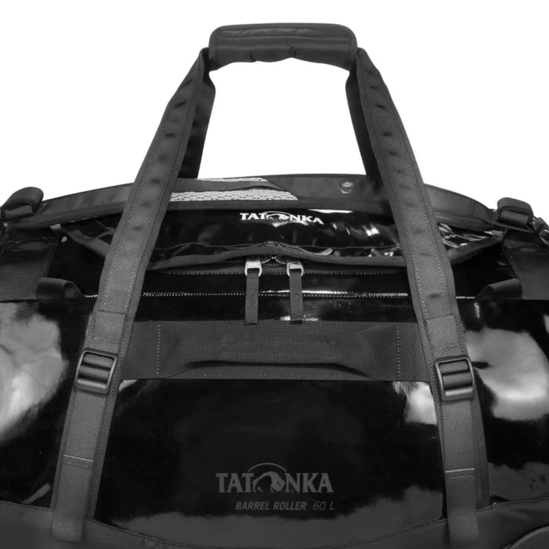 Tatonka 60L Barrel Roller - Medium Wheeled Duffel Backpack - Black