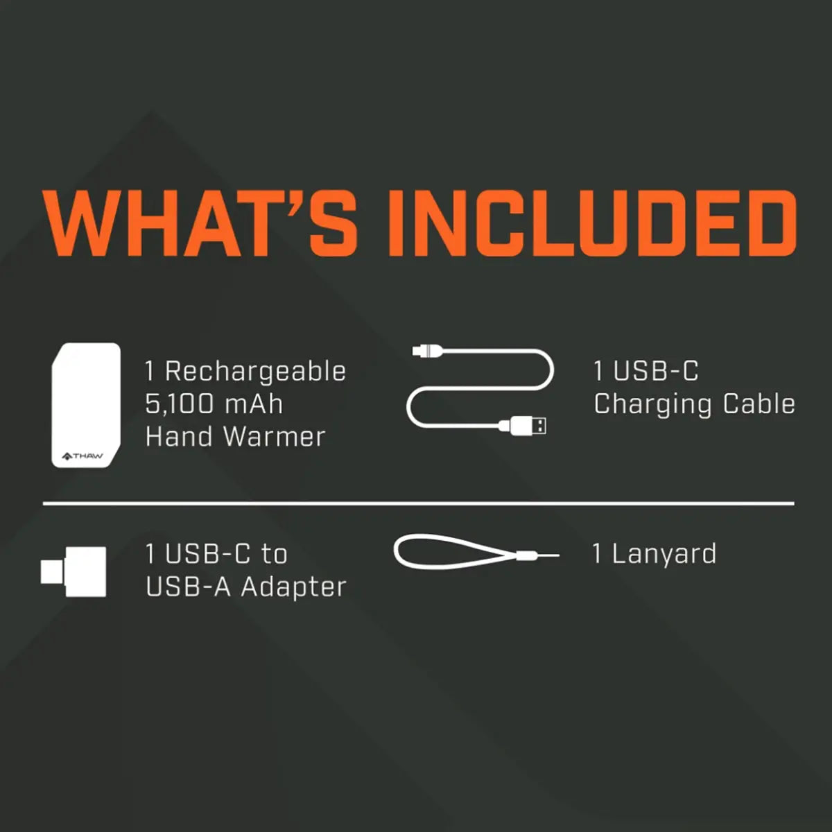 THAW Rechargeable Hand Warmer Light and 5K Power Bank