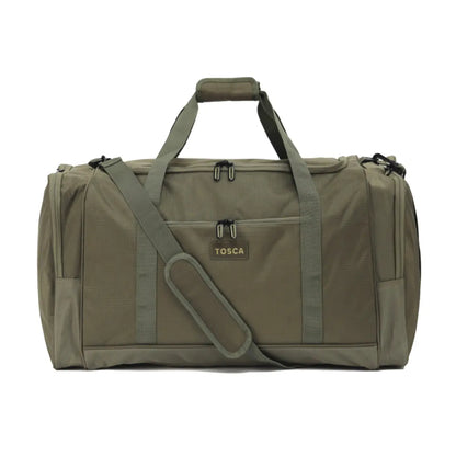 Double carry handles and removable shoulder strap