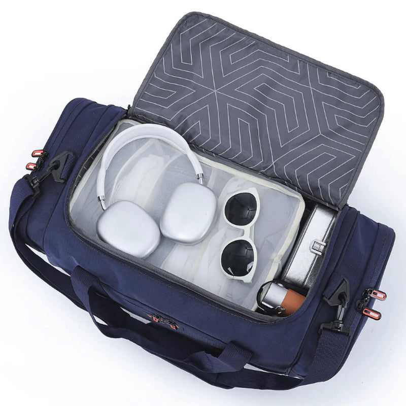 Tosca 53 cm Sports Duffle Bag - Navy / Orange