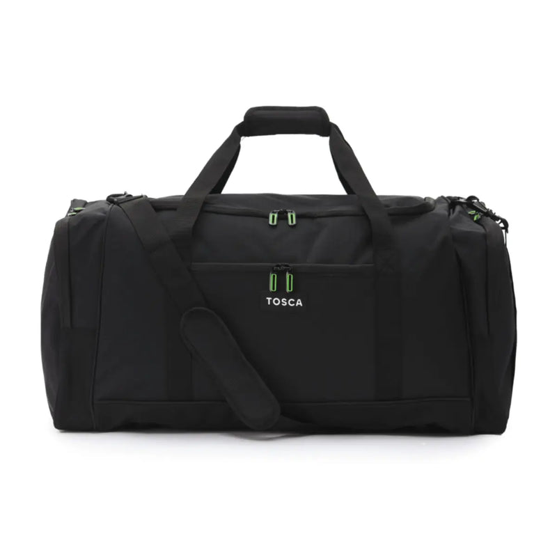 Double carry handles and removable shoulder strap