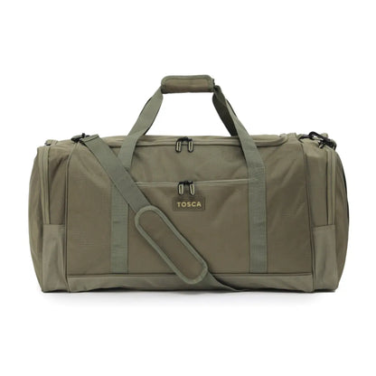 Double carry handles and removable shoulder strap