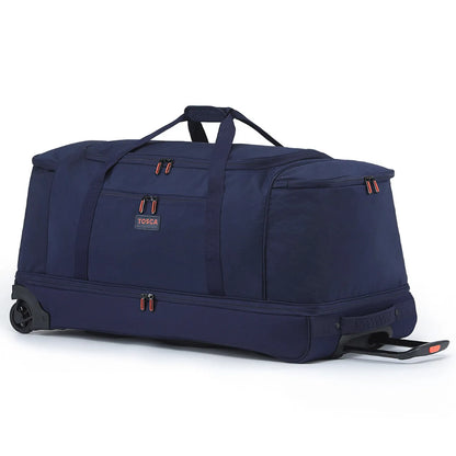 Tosca 85 cm Split Compartment Wheeled Duffle Bag - Navy / Orange
