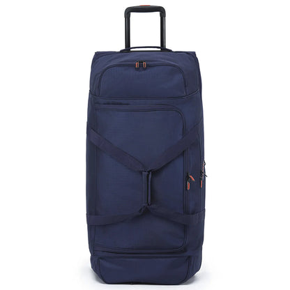 Tosca 85 cm Split Compartment Wheeled Duffle Bag - Navy / Orange