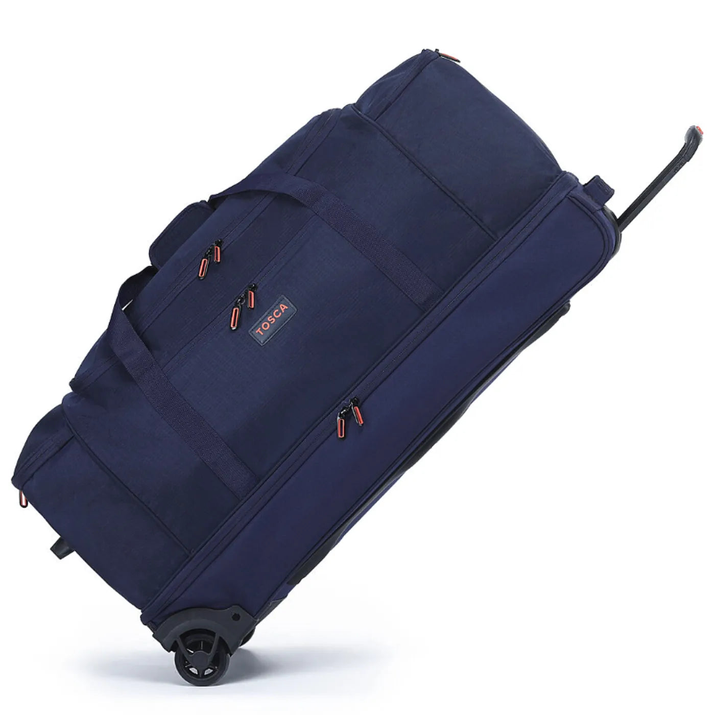 Tosca 85 cm Split Compartment Wheeled Duffle Bag - Navy / Orange