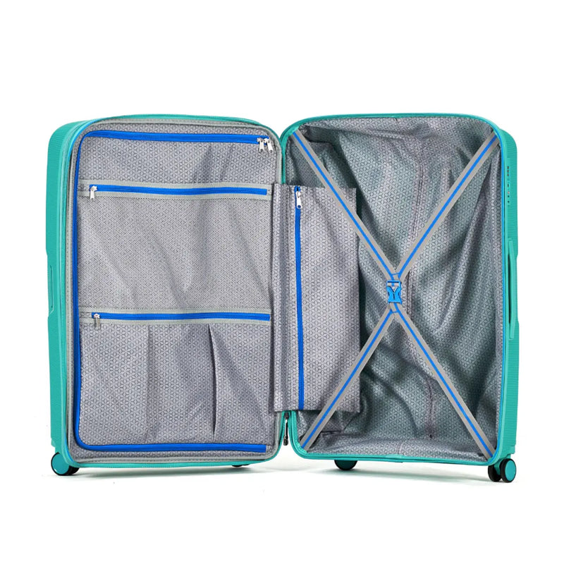 Tosca Bel-Air Suitcase Set of 3 - Teal (Carry-on Medium Large)