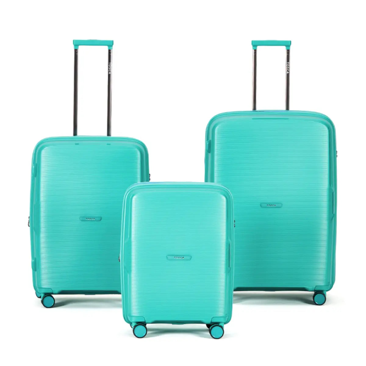 Tosca Bel-Air Suitcase Set of 3 - Teal (Carry-on Medium Large)