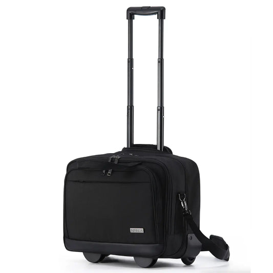Tosca Business Trolley Case with 15.4" Laptop Compartment - Black