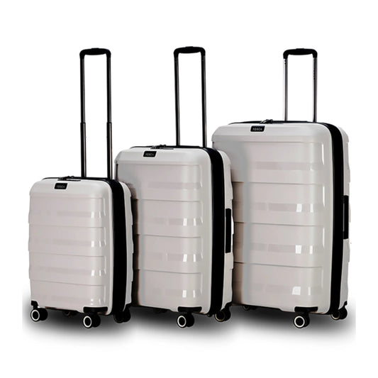 Tosca Comet 4-Wheel Expandable Suitcase Set of 3 - Cobblestone (Small, Medium and Large)