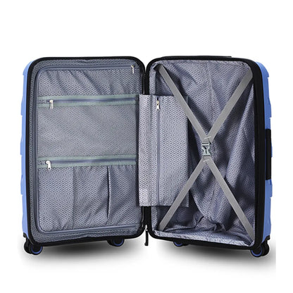 Compression straps and zippered divider