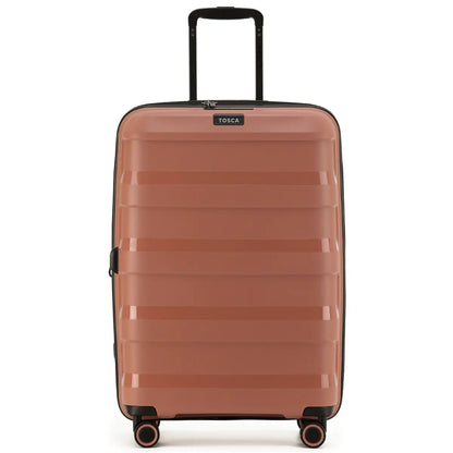 Tosca Comet 4-Wheel Expandable Suitcase Set of 3 - Mocha (Small Medium and Large)