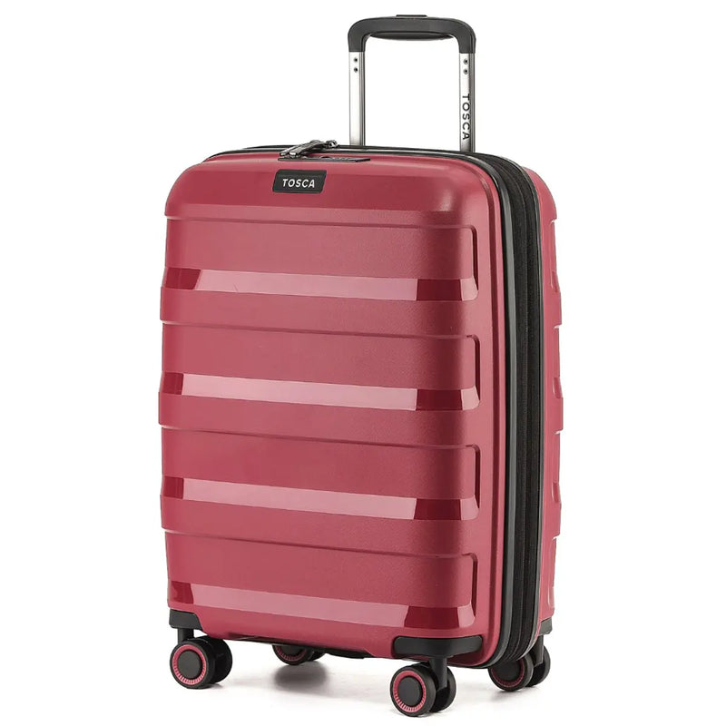 Tosca Comet 4-Wheel Expandable Suitcase Set of 3 - Rumba (Small Medium and Large)