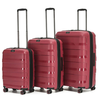 Tosca Comet 4-Wheel Expandable Suitcase Set of 3 - Rumba (Small, Medium and Large)