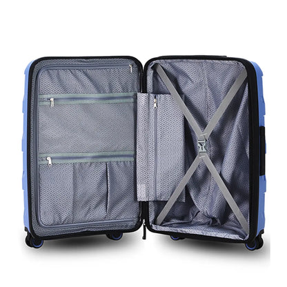 Compression straps and zippered divider