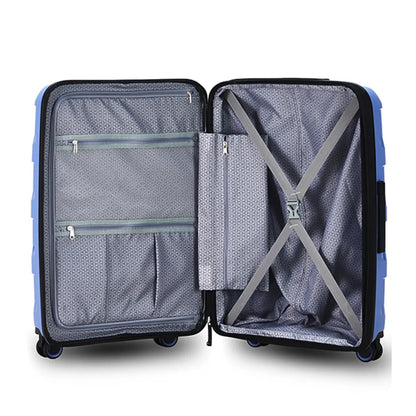 Compression straps and zippered divider