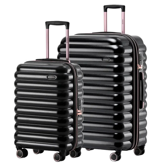 Tosca Como 2 Piece Luggage Set Large - Black