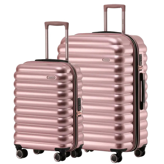 Tosca Como 2 Piece Luggage Set Large - Rose Gold