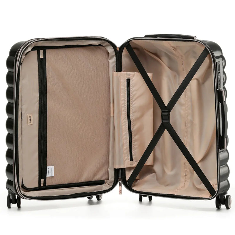 Tosca Como 54 cm 4-Wheel Carry-on Suitcase - Black