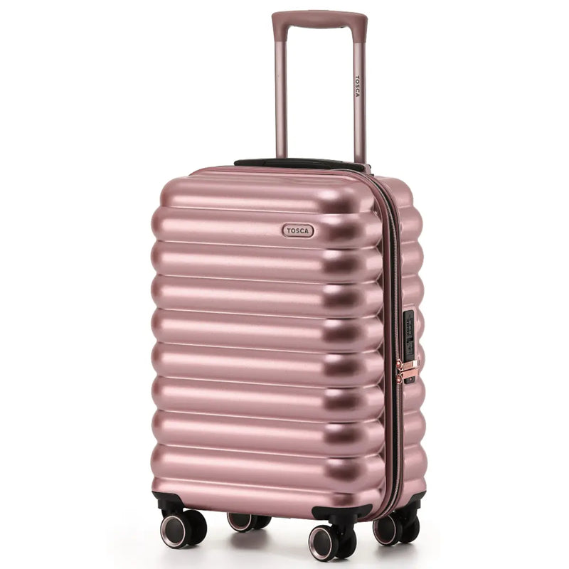 Tosca Como 54 cm 4-Wheel Carry-on Suitcase - Rose Gold