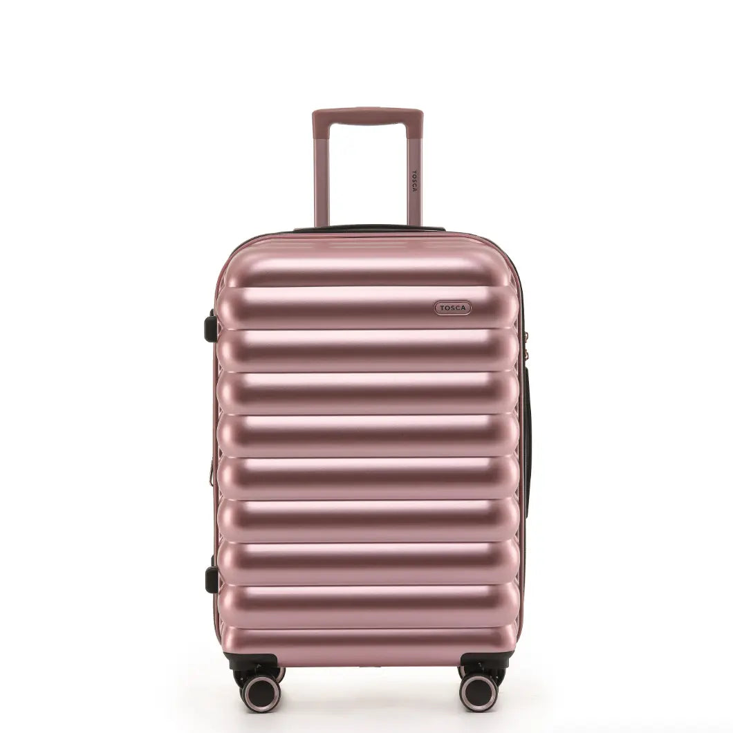 Tosca Como 67 cm 4-Wheel Check-in Suitcase - Rose Gold