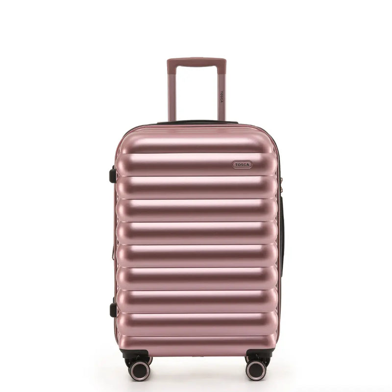 Tosca Como 67 cm 4-Wheel Check-in Suitcase - Rose Gold