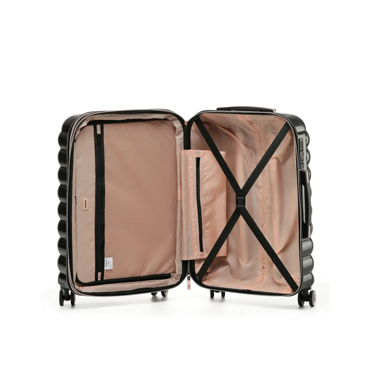 Tosca Como 77 cm 4-Wheel Suitcase -Black