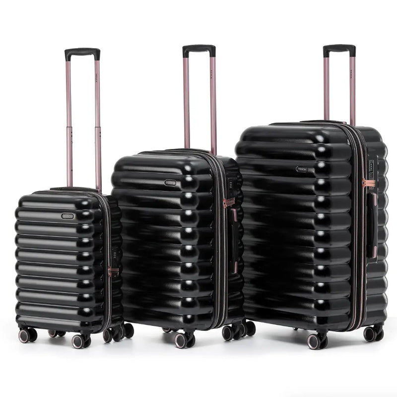 Tosca Como Set 3 Cases - Black