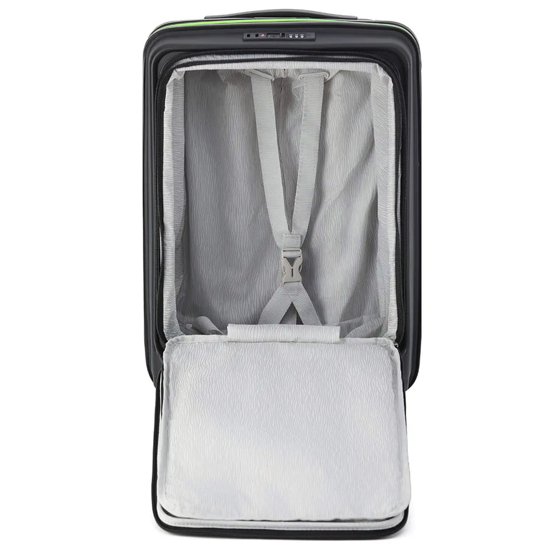 Tosca Cruiser 53 cm Front Opening 4-Wheel Carry-on Suitcase - Black / Lime