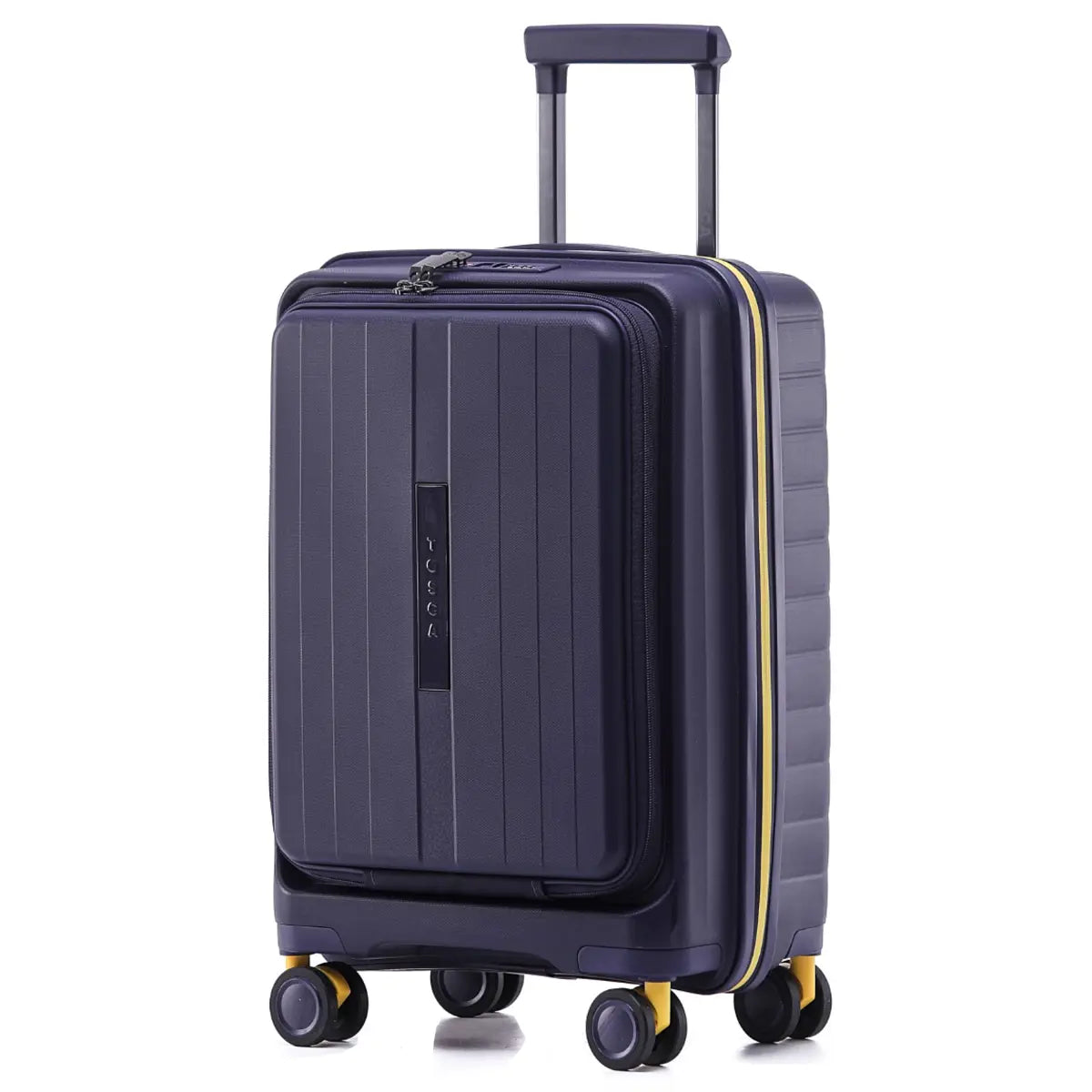 Tosca Cruiser 53 cm Front Opening 4-Wheel Carry-on Suitcase - Purple / Yellow