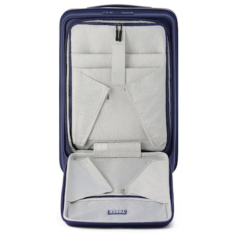 Tosca Cruiser 53 cm Front Opening 4-Wheel Carry-on Suitcase - Purple / Yellow