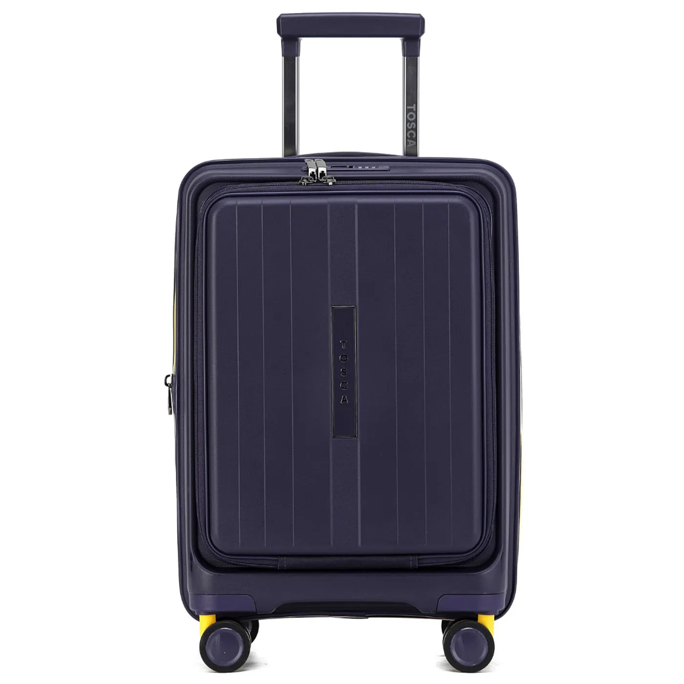 Tosca Cruiser 53 cm Front Opening 4-Wheel Carry-on Suitcase - Purple / Yellow
