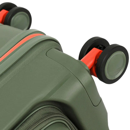 Tosca Cruiser 67 cm Front Opening 4-Wheel Expandable Suitcase - Khaki / Orange