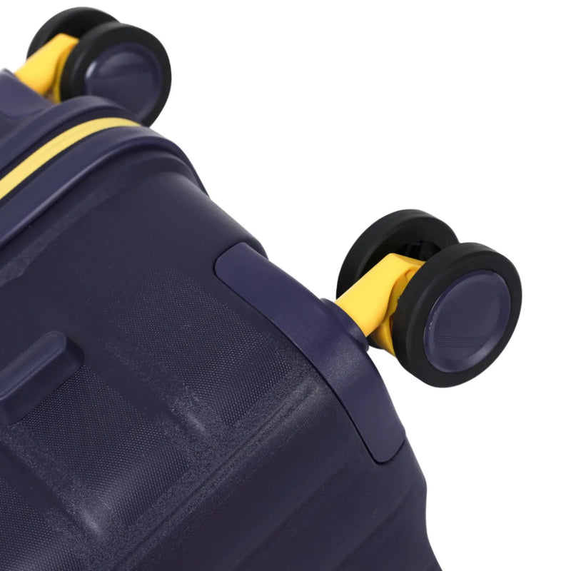 Tosca Cruiser 67 cm Front Opening 4-Wheel Expandable Suitcase - Purple / Yellow