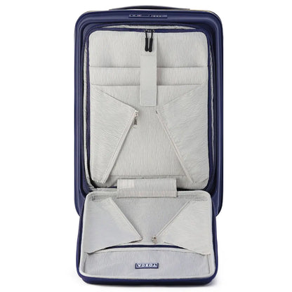 Tosca Cruiser Front Opening 4-Wheel Expandable Suitcase Set of 3 - Purple / Yellow (Small Medium and Large)