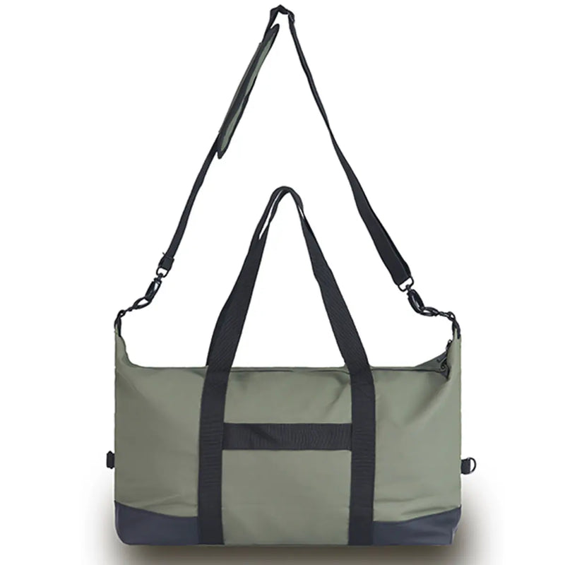 Reinforced handles and an adjustable shoulder strap