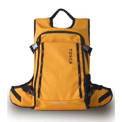 Top grab handle and side compression straps