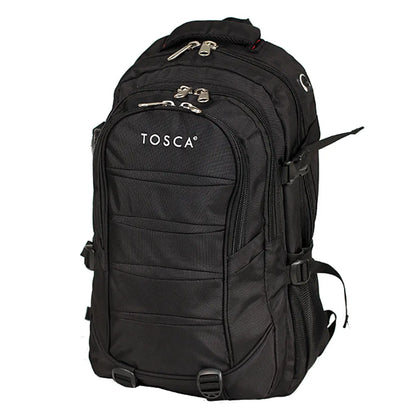 Tosca Deluxe 15.4" Laptop Backpack - Black