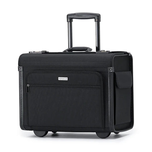 Tosca Deluxe Softside Business Pilot Carry-on Case - Black