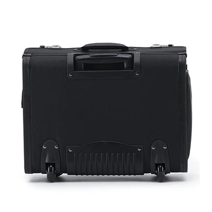 2 wheel construction and push button retractable handle