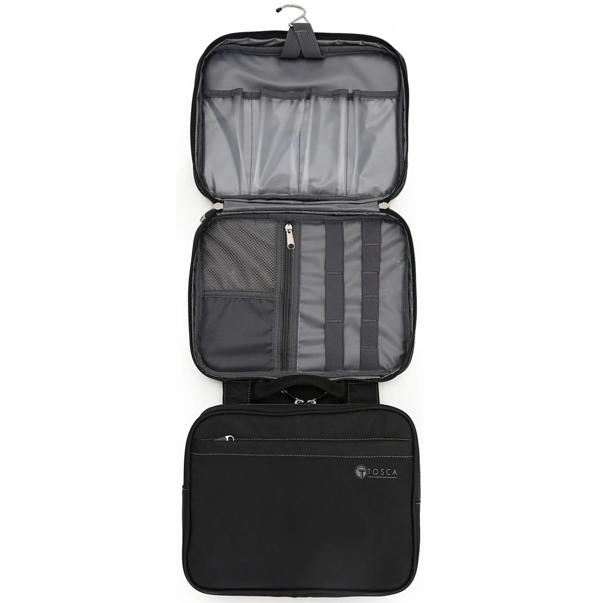  Tosca Deluxe Toiletry Travel Organiser - Black