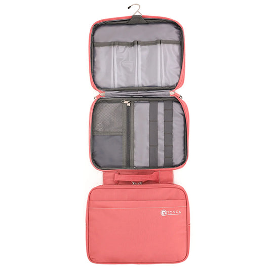 Tosca Deluxe Toiletry Travel Organiser - Peach