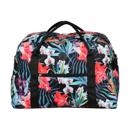 Tosca Fashion Tote / Overnight Bag - Black / Multi-Coloured