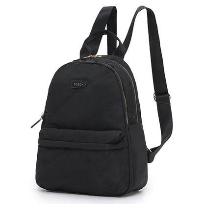 Tosca Harlow Laptop Backpack - Black Stitch