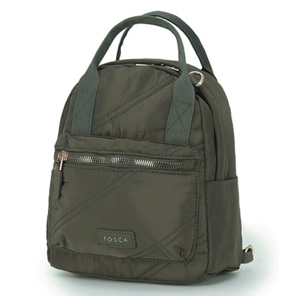  Tosca Harlow Mini Utility Bag - Khaki Stitch