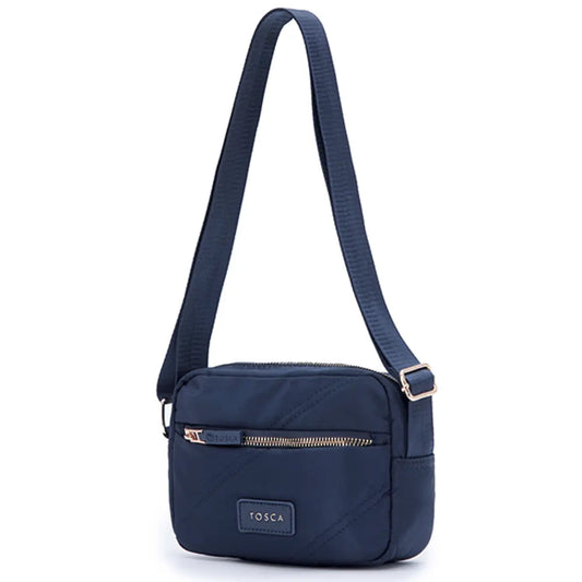 Tosca Harlow Small Shoulder Bag - Navy Stitch