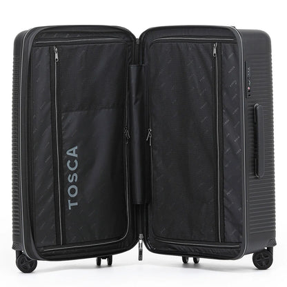 Tosca Imperial 65 cm Hardside Medium Trunk Suitcase - Black / Grey