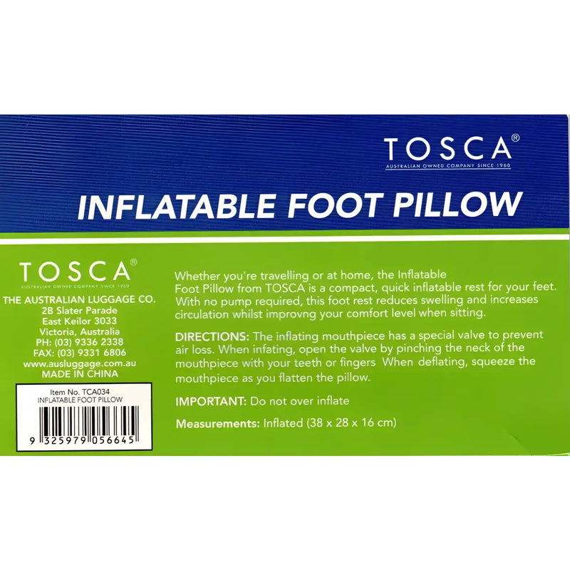 Tosca Inflatable Foot Pillow - Brown