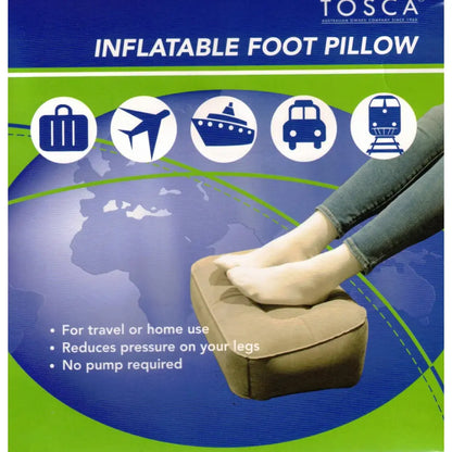 Tosca Inflatable Foot Pillow - Brown