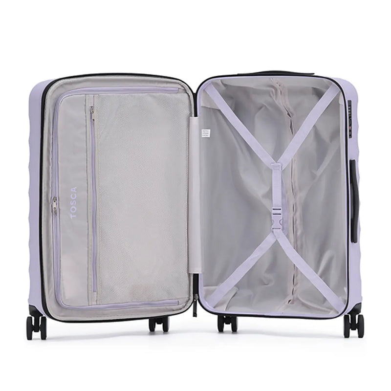 Fully lined with cargo straps and pockets